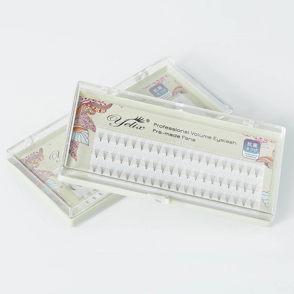 Individual 5D Lashes Russian Volume Eyelash 60 Bunches Premade Volume Fans Natural Short Stem Cluster Lashes