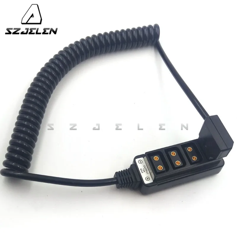 Rolux 1 Male Power Tap P D to 4 Port Female Hub Adapter 45CM ~ 200CM|d-tap|d-tap femaled-tap male |
