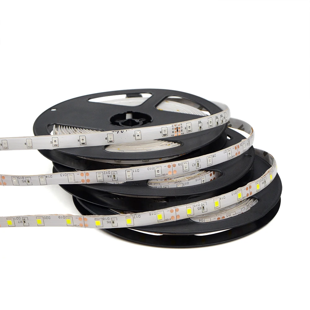 12V Светодиодная лента 5 м светильник SMD2835 60 светодиодов/M IP20/IP65 водонепроницаемый гибкий шнур светильник в помещении или на открытом воздухе светильник ing декоративная лампа