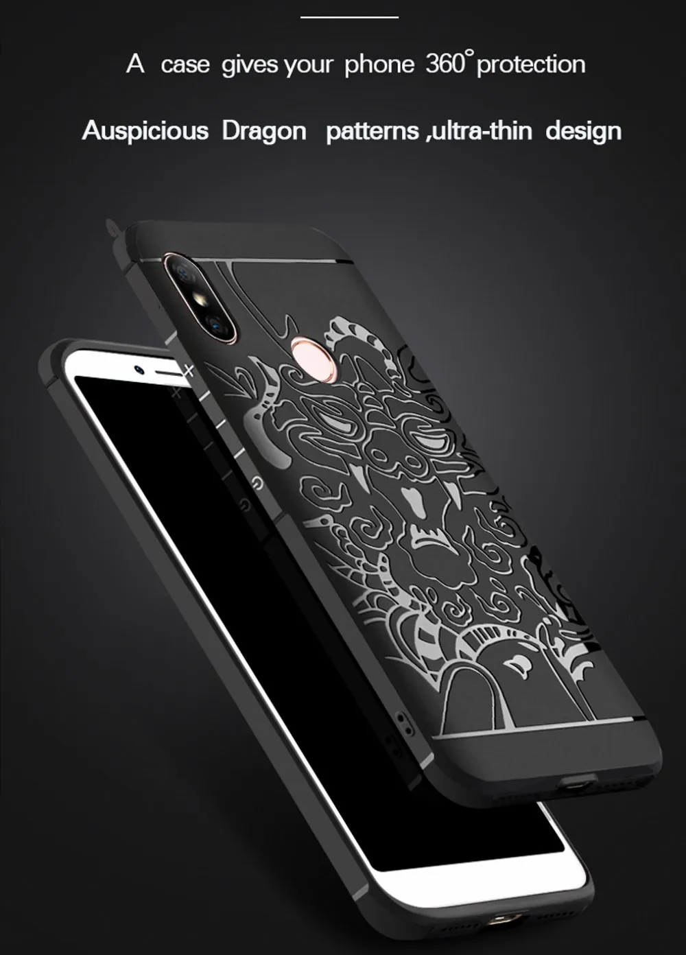 Чехол для телефона для Xiaomi mi max 3 max2 mi 8 SE чехол 3D Дракон противоударный мягкий силиконовый чехол для задней панели для Red mi Note 5 Note 6 Pro Чехол