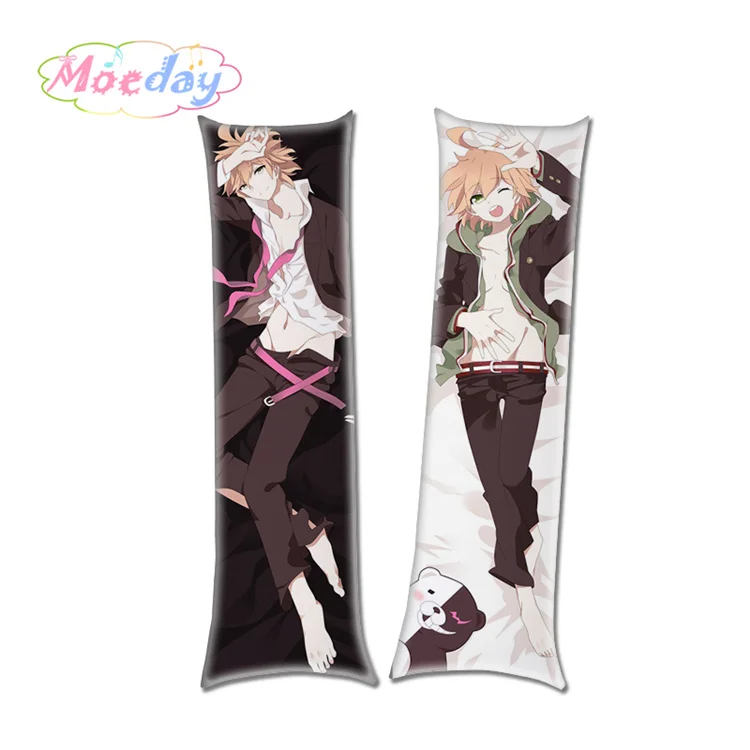 Red Danganronpa триггер Happy Havoc Nagito Makoto Amami Oma Mens Dakimakura Чехол - Color: Red