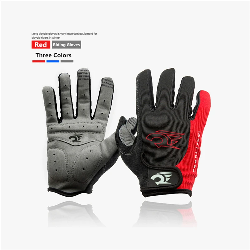 

ROBESBON Men Fitness Warm Guantes Full Finger Outdoors Sports Luvas Winter Autumn Bike Bicycle Gloves Cycling Gloves