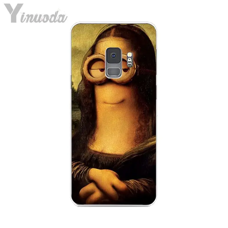 Yinuoda Van Gogh Mona Lisa Funny Art Girl with a pear earing Phone Case for Samsung S5 S6 edge S7 S8 Plus S9 Cover | Мобильные