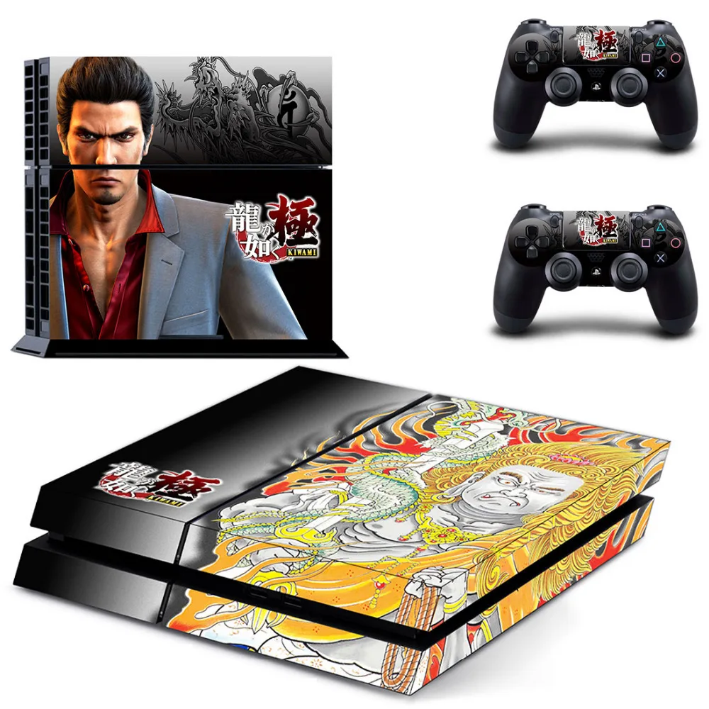 Якудзы Kiwami 2 PS4 кожи Стикеры наклейка для Sony Игровые приставки 4 консоли и