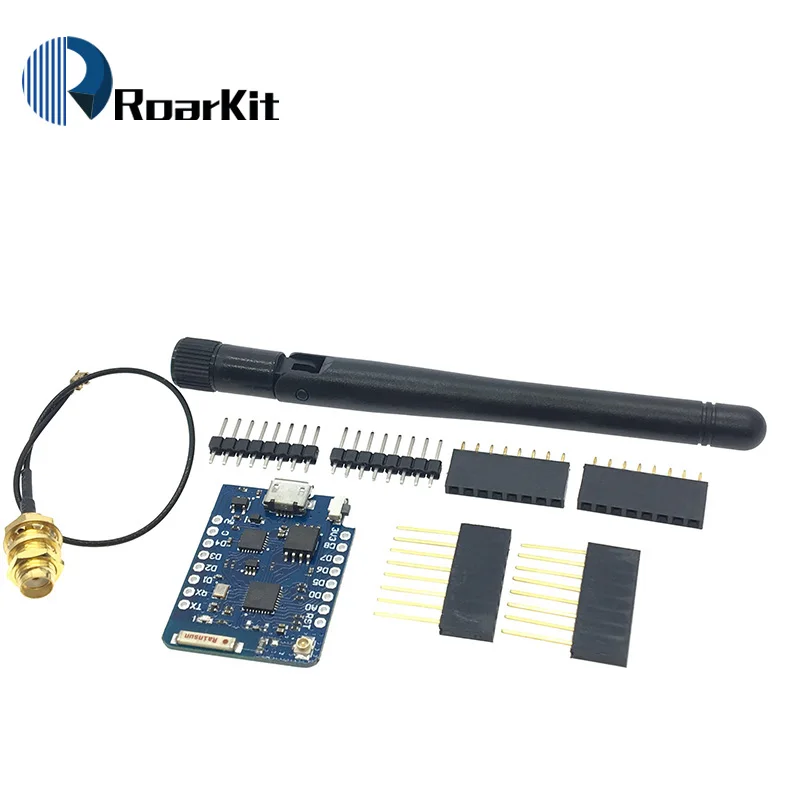 ESP8266 D1 Mini Pro WiFi NodeMcu щит регистратора данных DS1307 батарея 0 66 OLED DC мощный зуммер V1.0.0