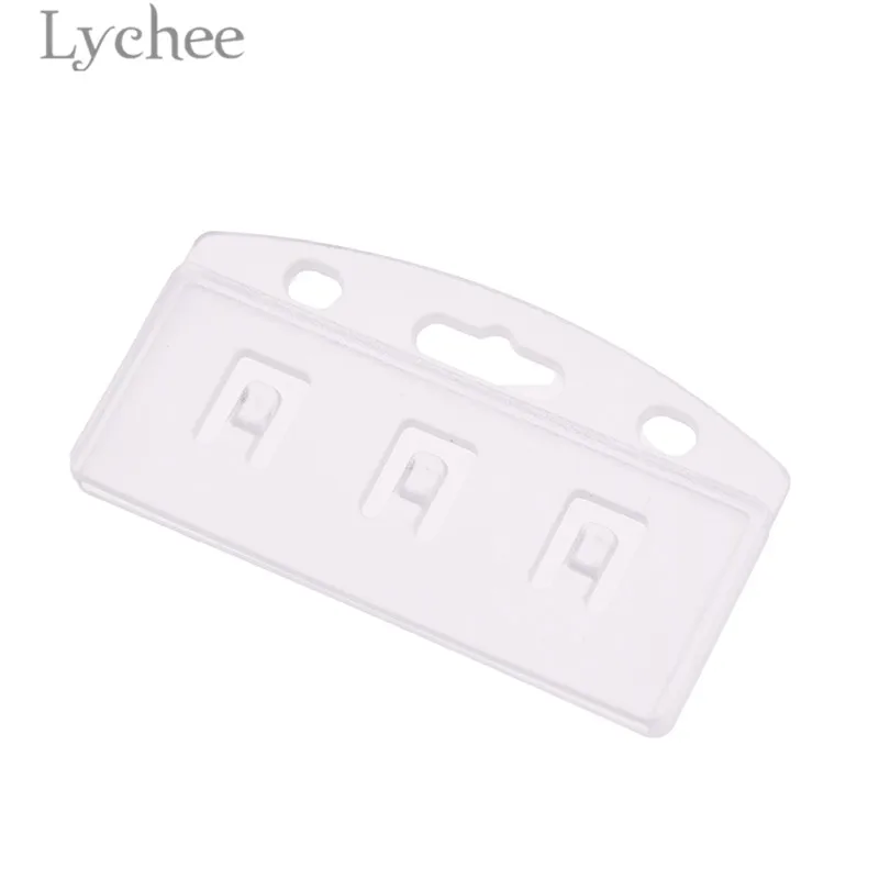 Lychee срок службы 10 шт. прозрачный пол держатели идентификационных карт