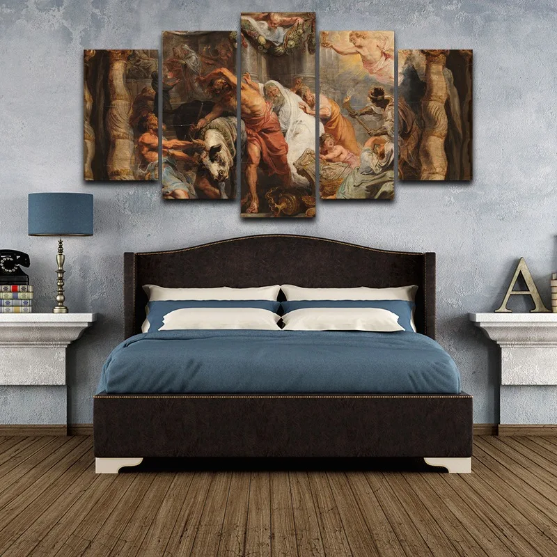 Классический художественный Печатный Одежда с ручной росписью маслом на холсте