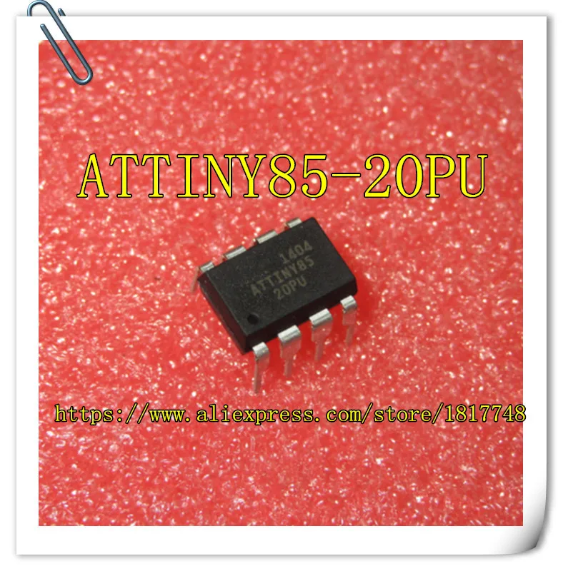 10 шт./лот оригинальная новая модель телефона ATTINY85 20PU DIP-8 микроконтроллер 8 для