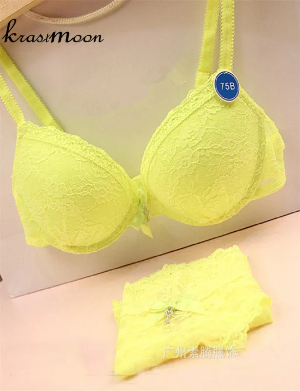 

Elegant Ladies Full Lace Embroidery Women Underwear Set Bra Brief Sets,Sexy Push Up Bras With Transparent Panties Bra Set BS275