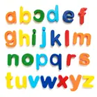 Детские Игрушки для раннего развития, магнитные буквы, цифровые магнитные наклейки, английские буквы, пластиковые наклейки на холодильник