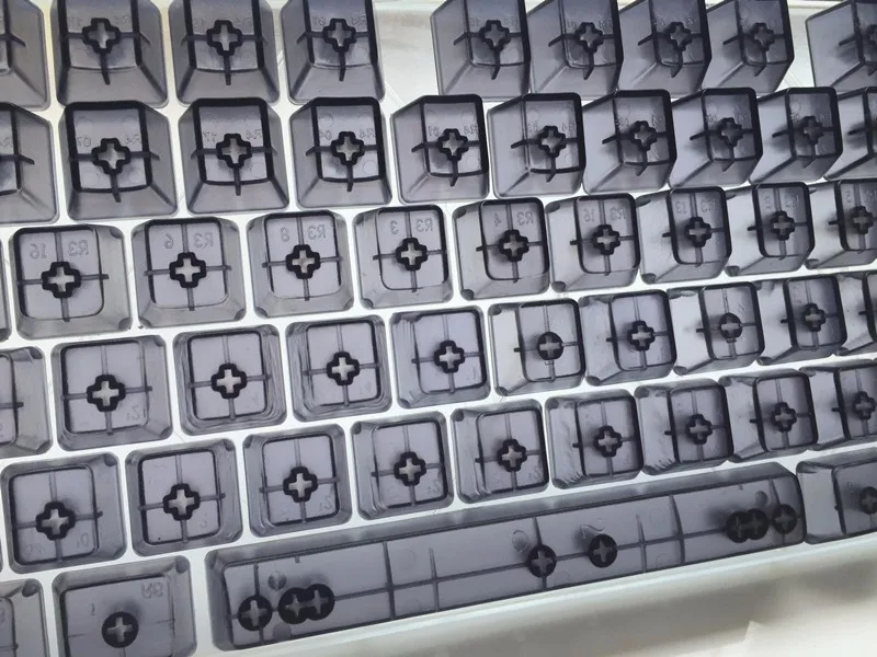 104 ключей blacktranclucidus keycap прозрачный ABS пустой колпачки для OEM Cherry MX переключатели Механическая игровая клавиатура
