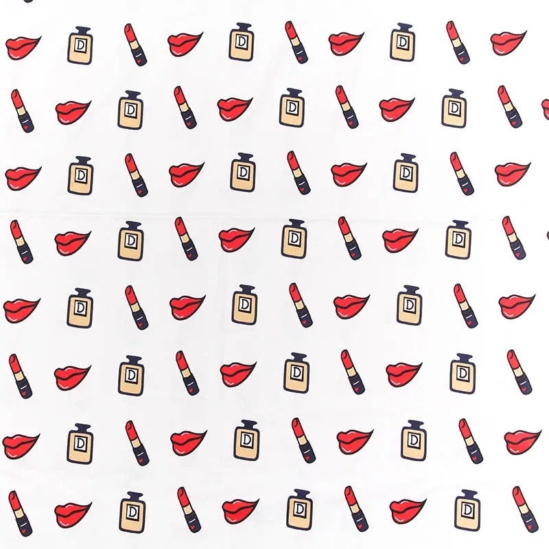 LEO & LIN Ретро белая темно синяя ткань для рукоделия Сделай Сам парфюм красные губы