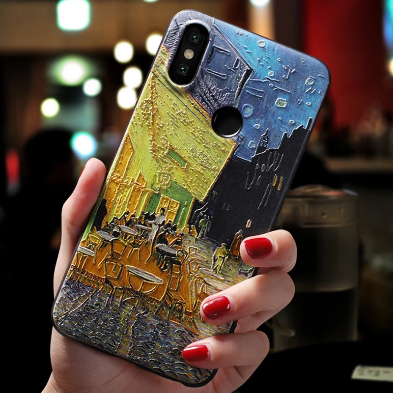 yhcantin 3D рельеф с тиснением и изображением ТПУ цветок чехол для Xiaomi mi A3 8 9 A1 A2 Lite 6X F1 Red mi S2 K20 5 Plus 4A 6A Note 7, 6, 8, 4X 5A Pro Чехол Coque - Цвет: yhcantin