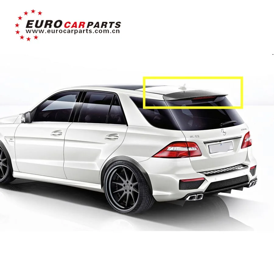 ML класс W166 карбоновый спойлер finber подходит для ML63 карбоновая передняя губа над