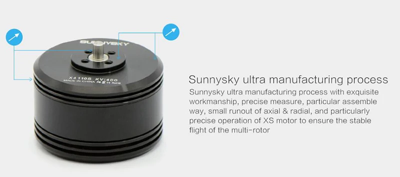 4 шт. Sunnysky X4110S 340KV 400KV 460KV 580KV 680KV 4 S-6 S бесщеточный двигатель для мультикоптера квадрокоптера RC самолета