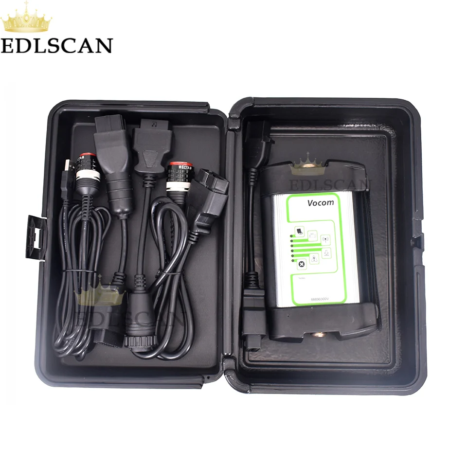 EDLSCAN диагностический комплект для строительных грузовиков Vocom II 88894000 и 88890300 такая же функция, как Xtruck Y1 диагностический инструмент для экскаваторов