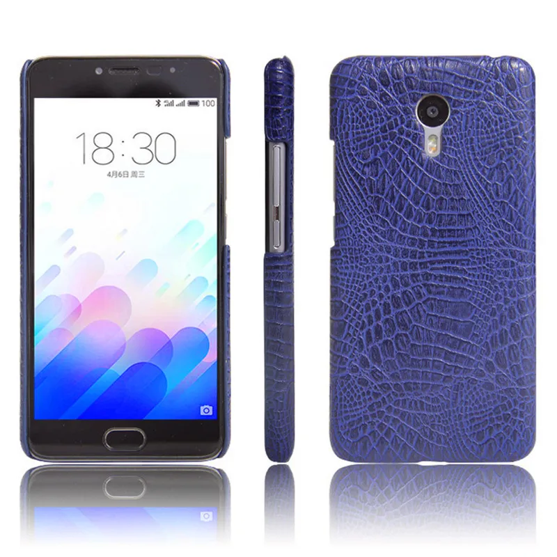 Чехол Meizu M3 Note M3Note из искусственной кожи с крокодиловой текстурой жесткая задняя