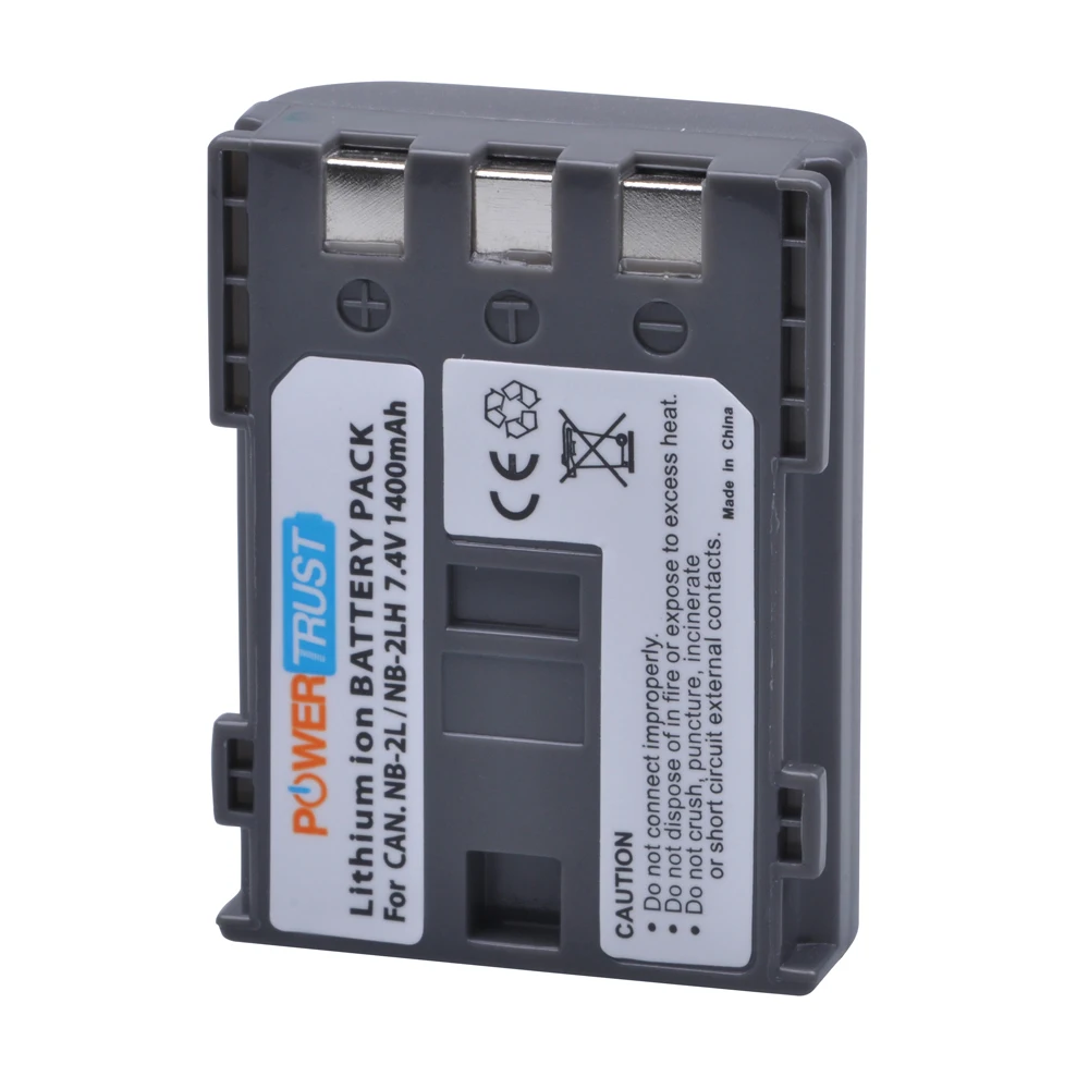 Аккумулятор PowerTrust для цифровой камеры Canon 350D 400D G7 G9 S30 S40 7 4 В 1400 мАч | Электроника