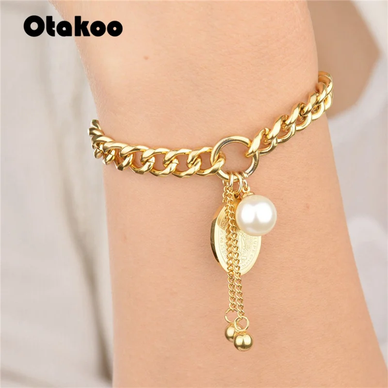 Otakoo религиозный золотой цвет девственница подвеска из нержавеющей стали