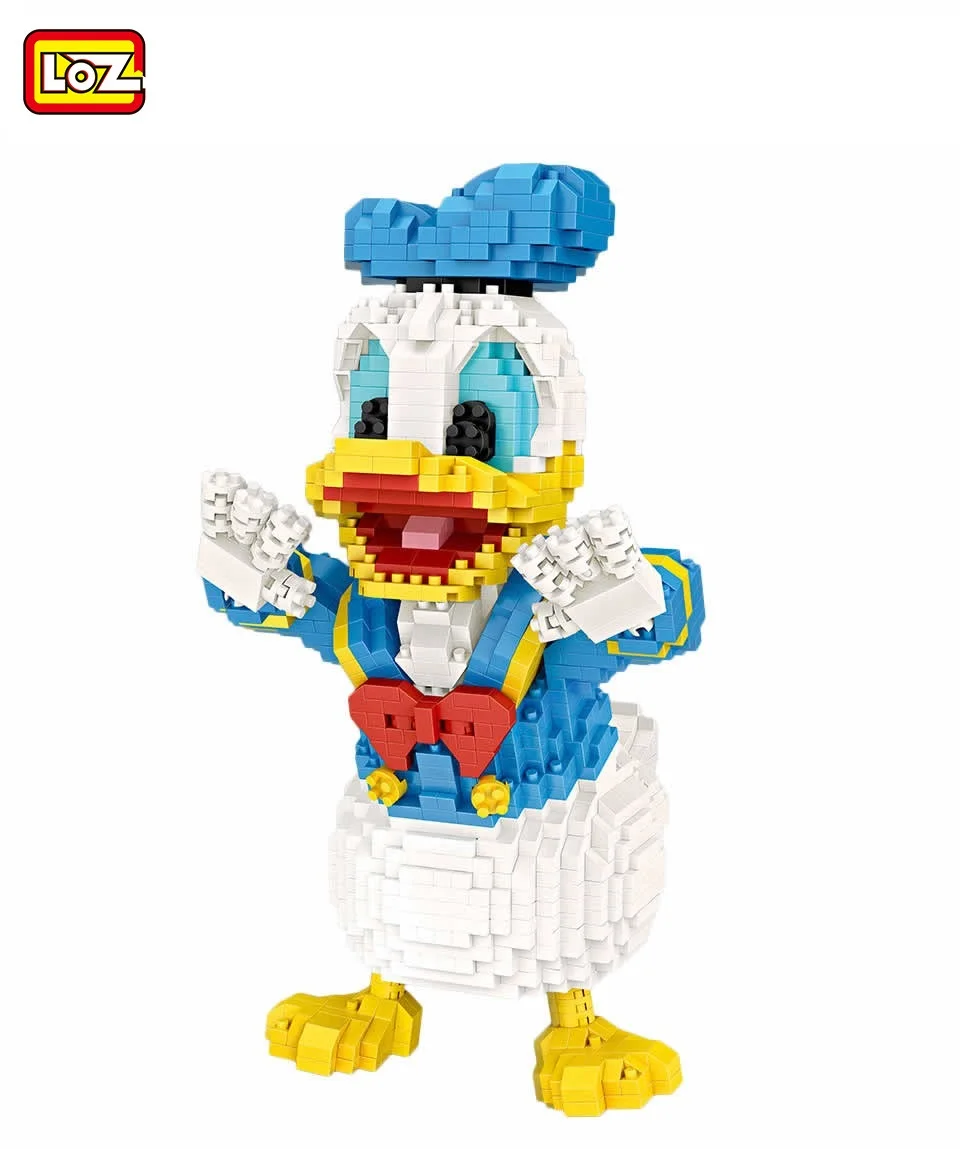 1670 шт LOZ Алмазные блоки мультфильм утка Мини Строительные кирпичи игрушки Аниме