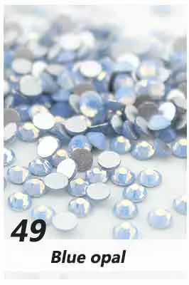 GSHA AB SS3-SS20 ногтей Стразы горячей фиксации, плоская задняя часть, с украшением в виде кристаллов Стекло Стразы для дизайна ногтей, украшения с драгоценными камнями 1440 шт./упак