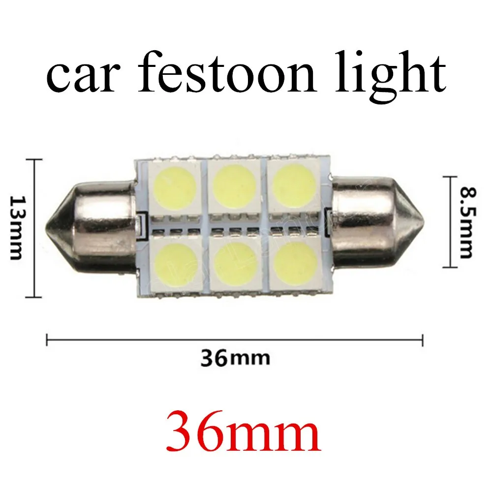 Новое поступление 10X F estoon лампа 6smd 5630 36 мм 6 smd светодиодный автомобиля для чтения