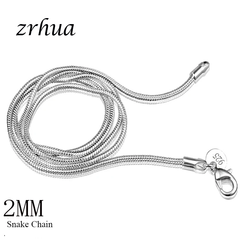 ZRHUA модное колье-цепочка в виде змеи для мужчин и женщин белое золото