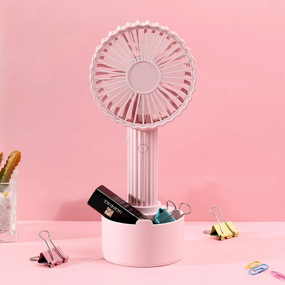 

Mini Portable USB Desktop Fan DC5V 3W Mini Desktop Ventilator 1200mAh Built-in Battery 3 Gears Speed Natural Wind Fan