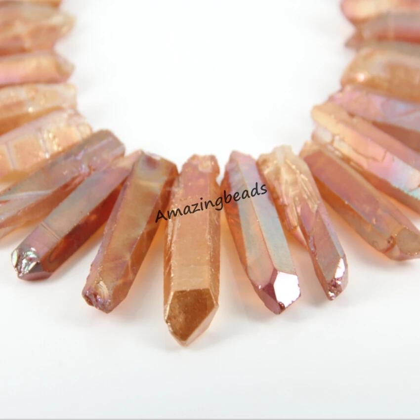 Бусины подвески с титановым покрытием около 36 шт./нить|bead wholesale|wholesale beadspendant beads |