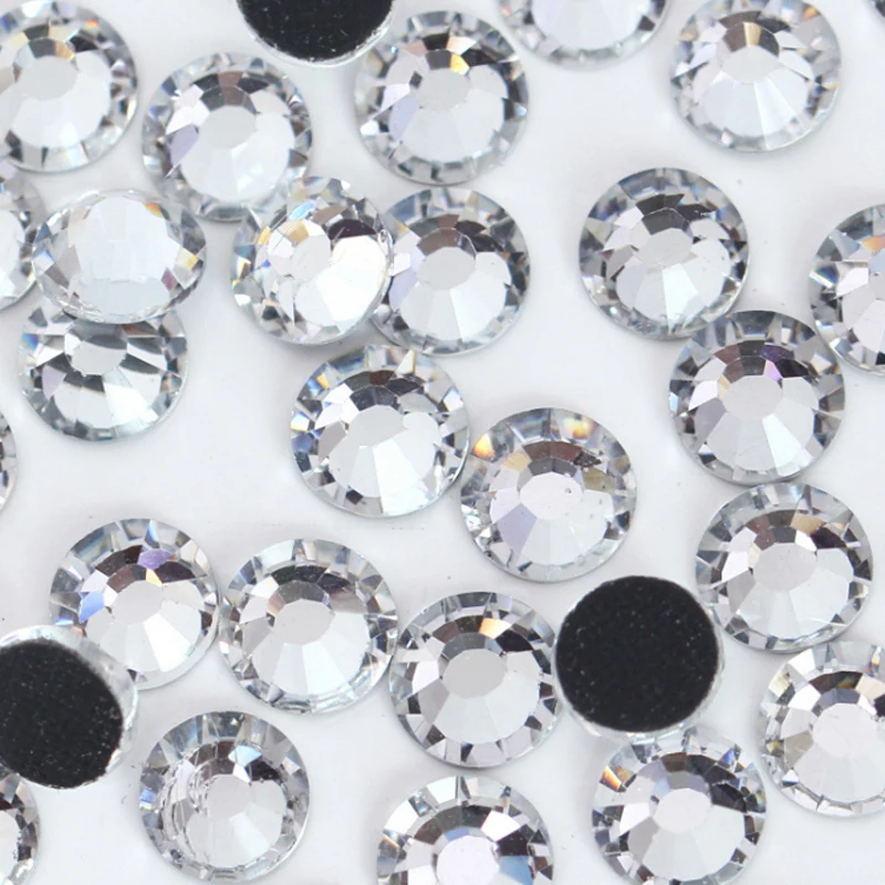 720 шт. качественные стразы из стекла ss16 с горячей фиксацией плоской задней