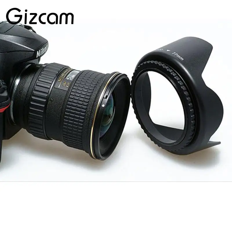 Gizcam 58 мм лепестковая Цветочная линза Резьбовая бленда крепление для Canon Nikon sony