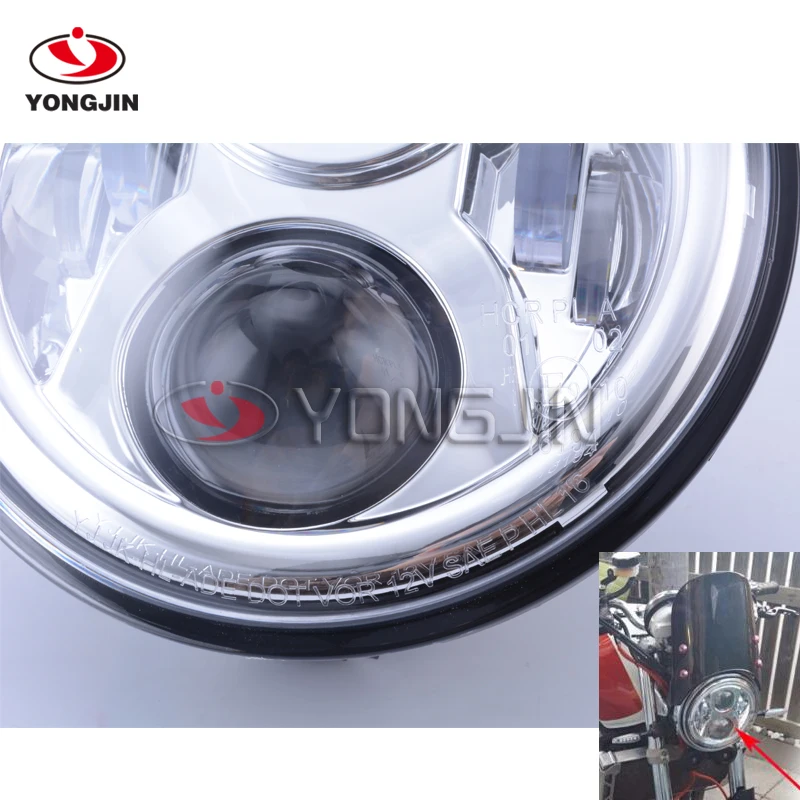 7 &quotкруглый светодиодный фонарь для фары H onda CB 400 500 1300 Hornet 250 600 900 VTR |