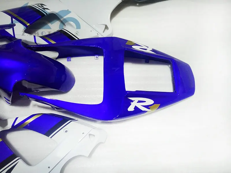 Набор обтекателей для мотоциклов YAMAHA YZFR1 1998 98 99 синий белый | Автомобили и