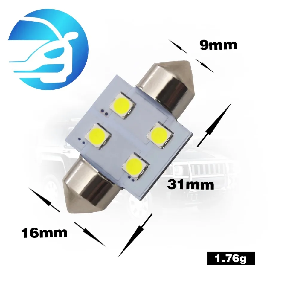 4 шт. из автомобильное светодиодное освещение для чтения 12v фестон Светодиодная