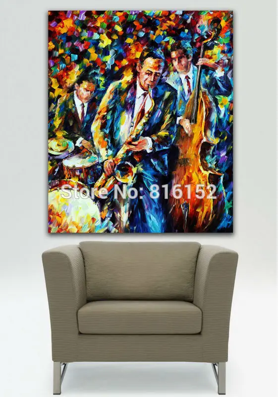 Майкл Джексон Джаз Музыка души играть рисунок Палитры Ножи картина печатается на