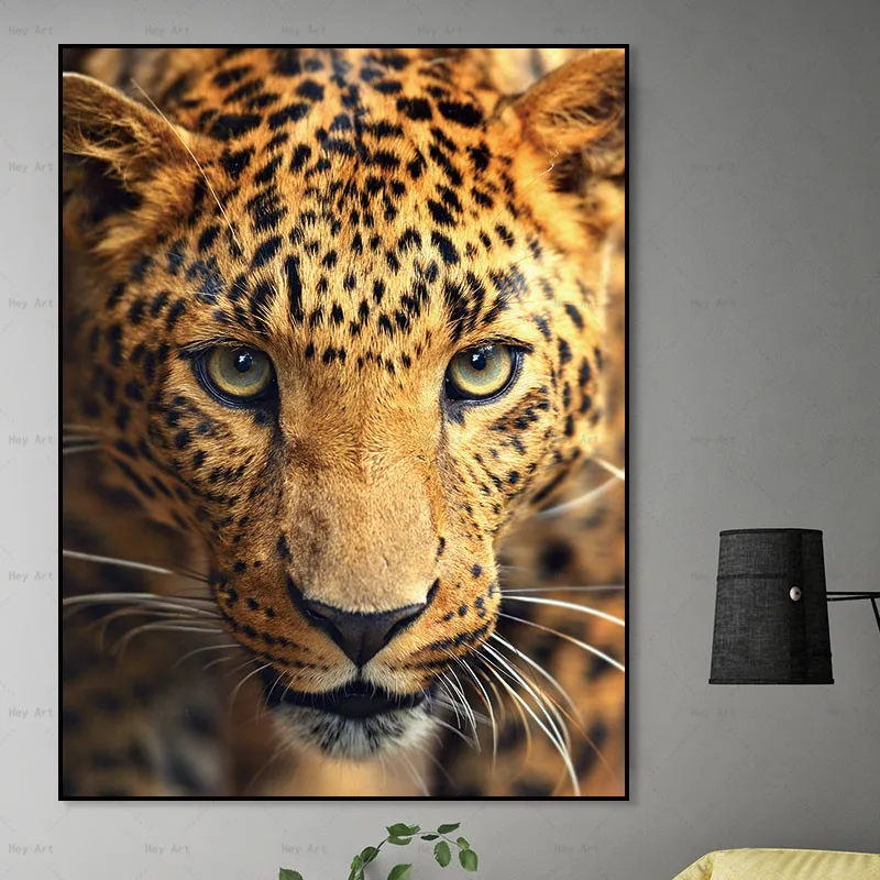 Искусство Постеры с животными и принты тигра Безрамная Настенная картина на