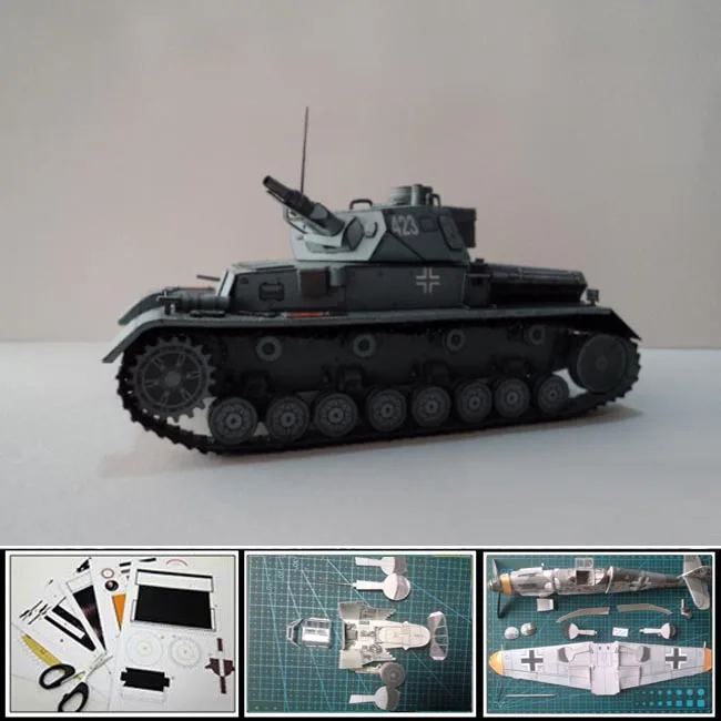 Бесплатная пересылка бумажная модель танк второй мировой войны германия