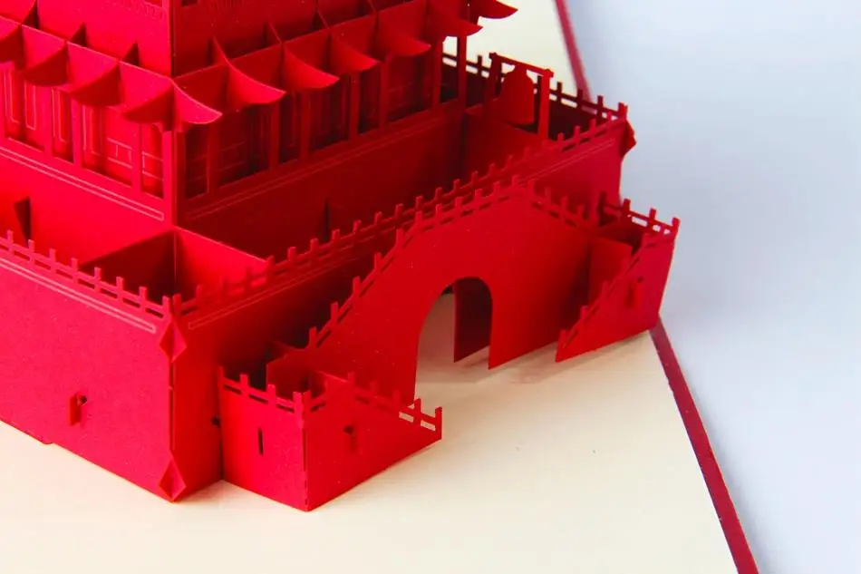 Винтажные 3D лазерные всплывающие бумажные открытки ручной работы на заказ с пожеланиями на день рождения рождественские поздравительные открытки подарки 6A0630