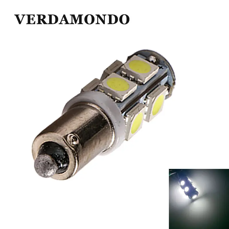 Автомобильные габаритные огни Ba9s T4w 5050 SMD 9 LED Canbus без ошибок автомобильный фонарь