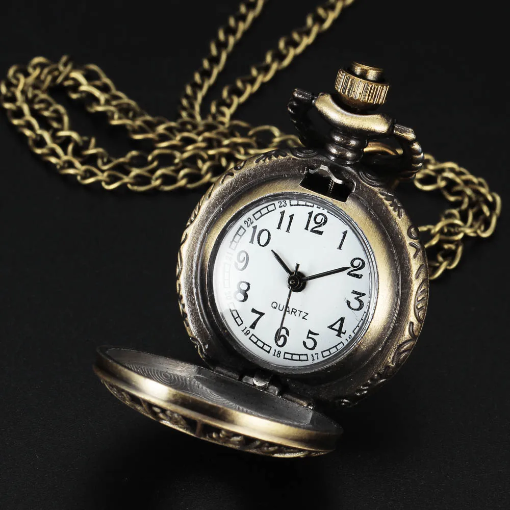 Модные унисекс античные ретро маленькие женские часы Fob в стиле стимпанк