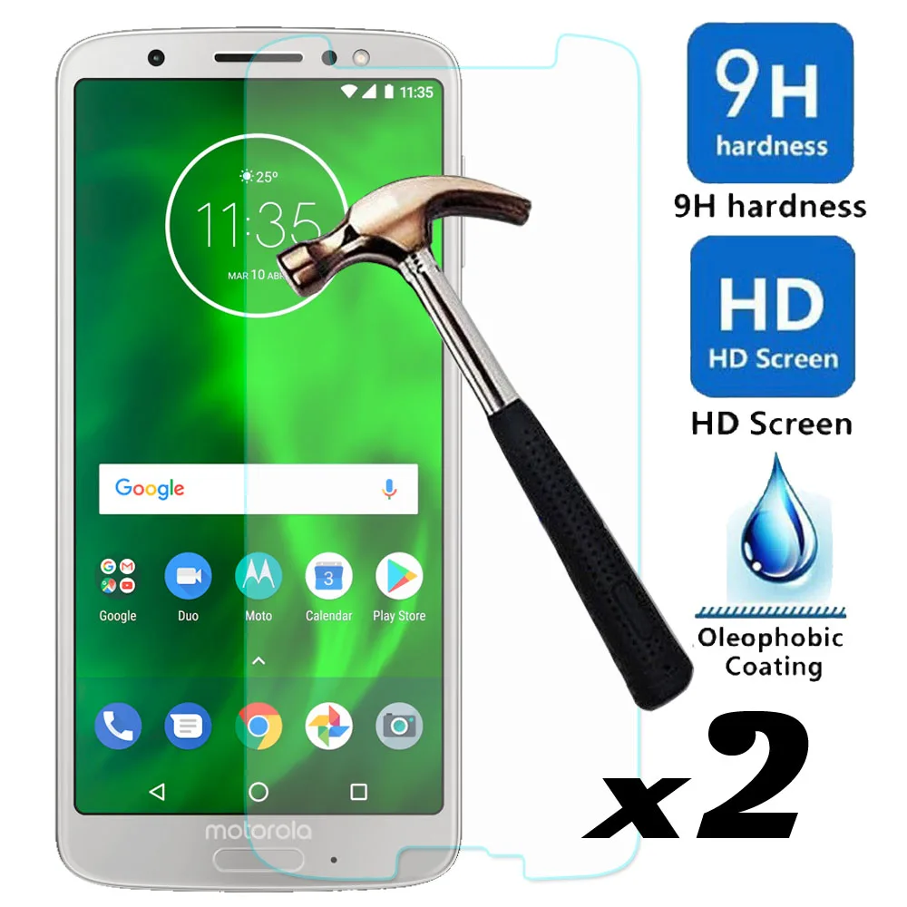 Для Motorola Moto G6/G6 Play закаленное Стекло Экран протектор ультратонкое противоударное