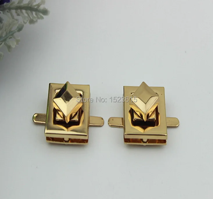 Фурнитура для чемоданов аксессуары золотой литой твист замок t riangle сумка