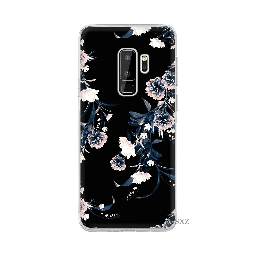 Чехол для мобильного телефона Desxz с черным цветком Жесткий ПК Samsung Galaxy J1 J2 J3 J5 Prime J6