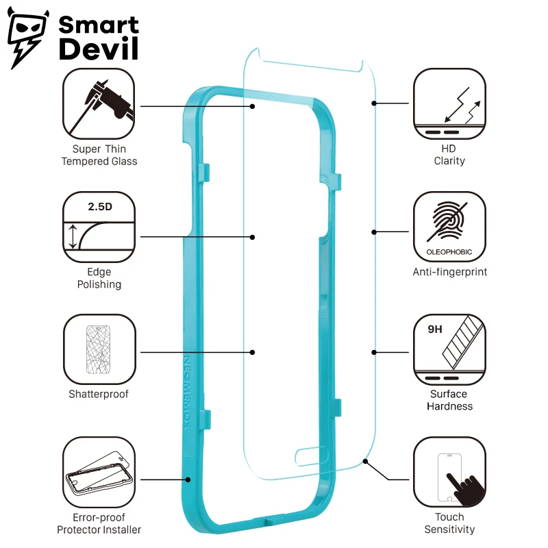 Защитная пленка SmartDevil 2.5D 9H для Samsung Galaxy S4 мобильный телефон закаленное стекло