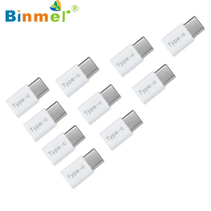 Binmer USB адаптер 10 шт. USB-C type-C для Micro USB адаптер для зарядки данных для huawei P9 Freeshiping Sep 12