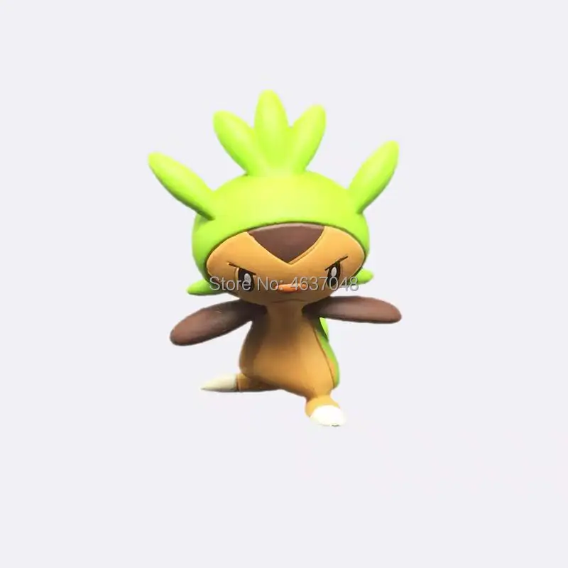 4 см, чармандер, Popplio Литтен Lucario Пикачу Rotom Rowlet Treecko Torchic Иви Fennekin Greninja ПВХ игрушки, куклы фигурки