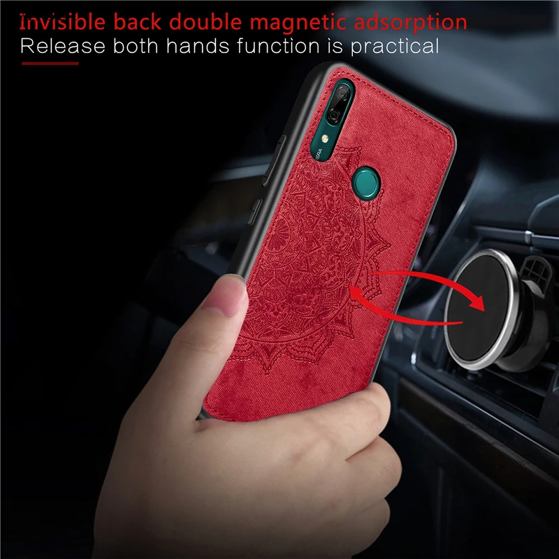 For Huawei Y9 Prime 2019 Case Rubber Shell TPU Cloth Texture Phone Cover | Мобильные телефоны и аксессуары