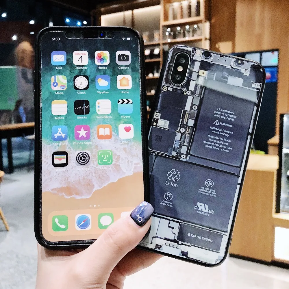 Чехол-батарея для телефона из закаленного стекла iPhone XR XS Max X 8 7 6S 6 Plus разборный