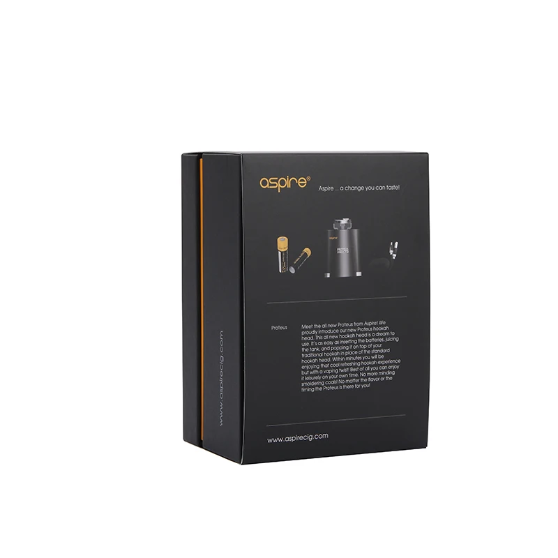Оригинальный Aspire Proteus E hookah комплект электронной сигареты с 10 мл баком Hookah Vaporizer