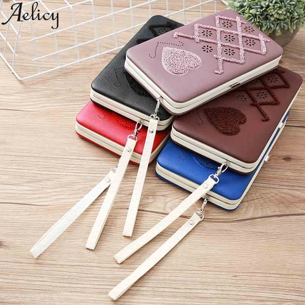 Aelicy, Модный женский Ланч-бокс, кошелек, кошельки-пакеты, на молнии, кредитный держатель для карт, сумочка, сумка для мобильного телефона, женская вечерняя сумочка-клатч